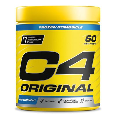 C4 Original Beta Alanine Sports Nutrition Bulk Pre Workout Powder for Men & Women | Best Pre-Workout Energy Drink Supplements | Creatine Monohydrate | Frozen Bombsicle | 60 Servings