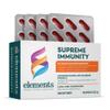 Elements Supreme Immunity  Immune Support Supplement with Beta-1,3/1,6-Glucan, Coenzyme Q10, Elderberry, Zinc** and Vitamin D*, Gluten Free, 60 Capsules view 1