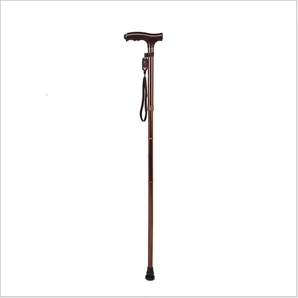 SXSGSM Telescopic Non Slip Crutches Cane Folding very light and compact travel adjustable with LED lights for Arthritis, Elderly, Seniors & Handicap The New