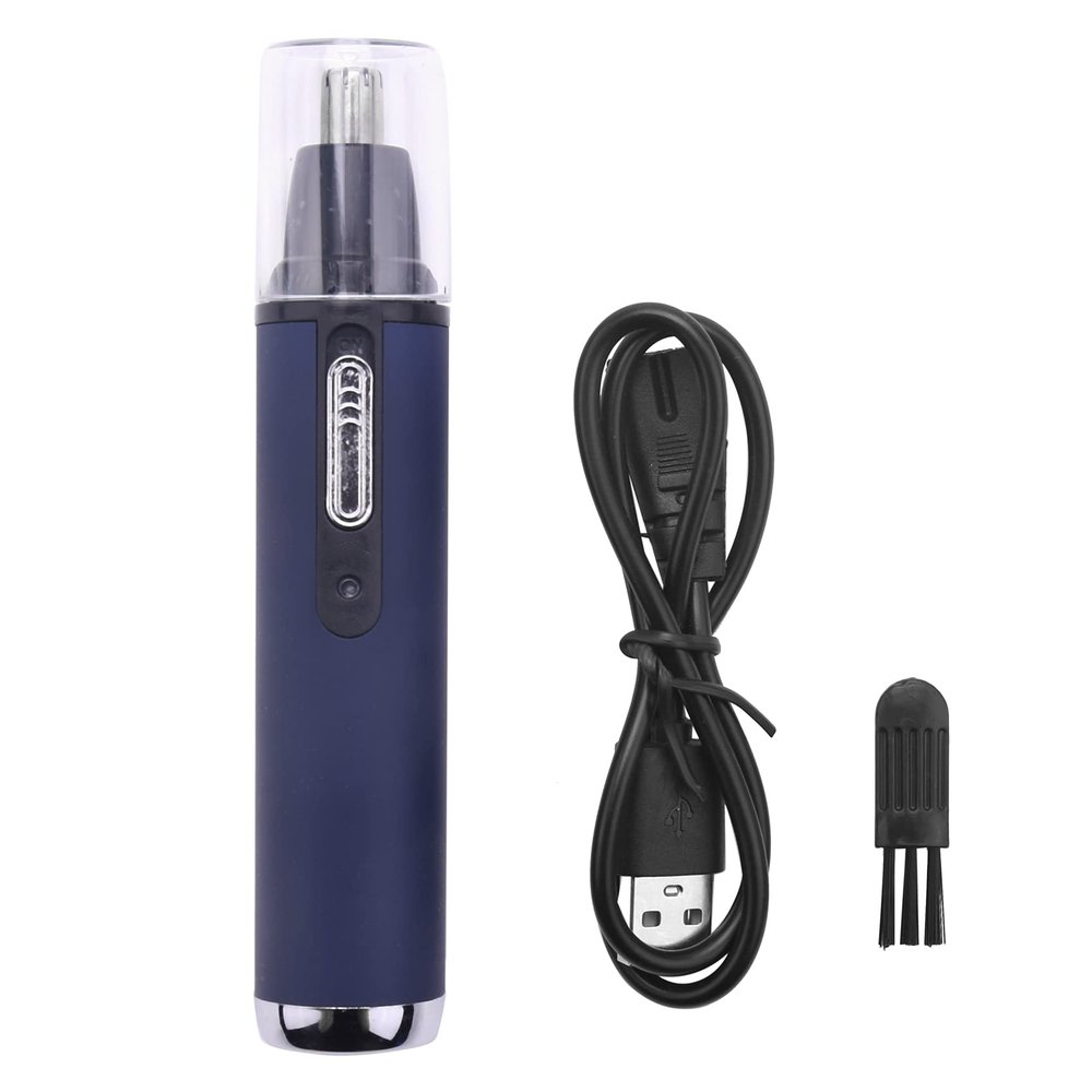 Hagsnec Trimmer for the nose, electric shaving, nose hair, safe face care, shaving for nose, make-up tools, black