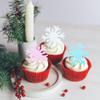 240 Pieces Edible Snowflakes Paper Cupcake Toppers Sticky Rice Paper Decorative Cake Decorations For Wedding Birthday Party Baby Shower view 3
