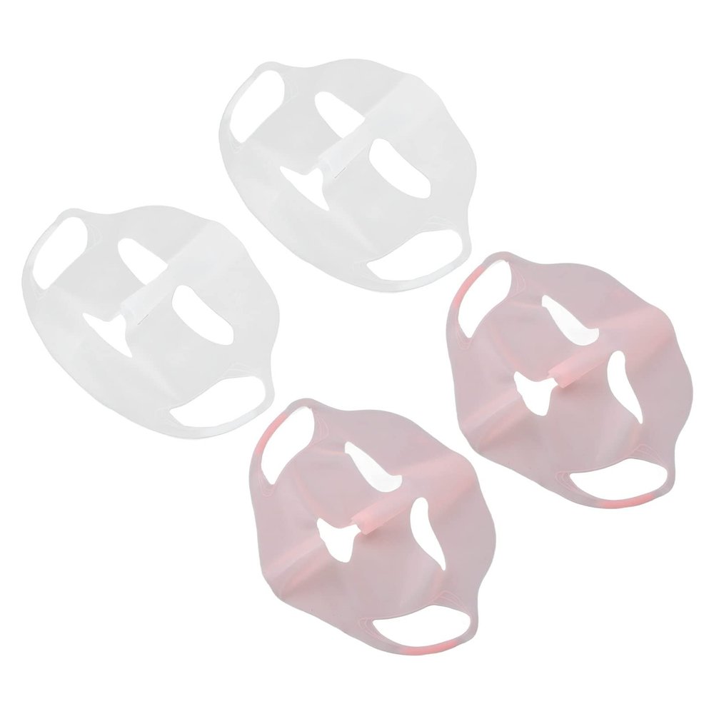 Reusable Silicone Face Mask, Hanging Ear Facial Masks for Women Skin Care Facemasks Mask Skin Care Sheet Mask Holder Silicon Facial Masks Cover, Beauty Tools for Women Face
