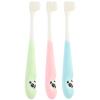 GLEAVI 3pcs Boys and Girls Travel Toothbrush Soft Bristle Cartoon Design Ergonomic Handle for Boy Girl Daily Use Random Color view 1