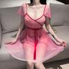 SINROYEE Sexy Anime Cosplay Costume Cheongsam High Split Dress Chinese Hanfu Pajamas For womens (Pink) view 4