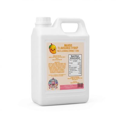 Koko Boba Mango Bubble Tea Syrup 2.5kg  Premium Mango Flavouring for Boba, Milk, Iced Drinks & Smoothies  Catering Size Bubble Tea Syrup