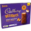 Cadbury Delights Soft Nougat Orange & Caramel Bars, Chewy Nougat Bars With Orange & Caramel, Multipack of 5 x 22 g (Pack of 1) view 4