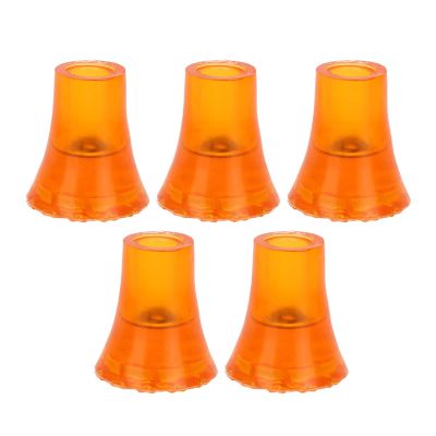 19mm Crutch Tips,ANGGREK 5pcs Soft Thicken Rubber Walking Canes Replacement Tips Non Slip Crutch Tips Universal Crutch Tip for Walking Canes (Orange)