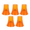 19mm Crutch Tips,ANGGREK 5pcs Soft Thicken Rubber Walking Canes Replacement Tips Non Slip Crutch Tips Universal Crutch Tip for Walking Canes (Orange) view 1