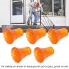 19mm Crutch Tips,ANGGREK 5pcs Soft Thicken Rubber Walking Canes Replacement Tips Non Slip Crutch Tips Universal Crutch Tip for Walking Canes (Orange) view 3