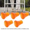 19mm Crutch Tips,ANGGREK 5pcs Soft Thicken Rubber Walking Canes Replacement Tips Non Slip Crutch Tips Universal Crutch Tip for Walking Canes (Orange) view 4