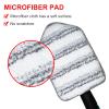MOSEN Replacement Head Scrubber Pad for Tub Tile Scrubber Brush - Include 2 Scouring Pad and 2 Microfiber Pad view 2