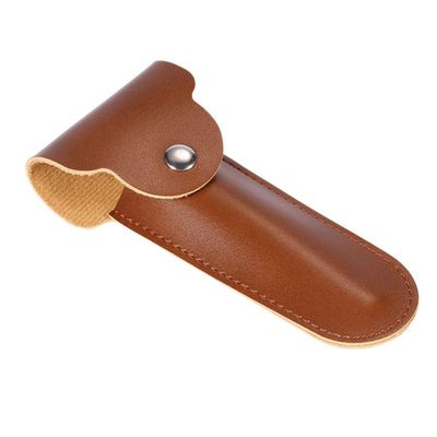 Plouluyt Case Travel Holder Double Edge Razors Container PU Leather Bag