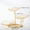 Fruit Bowls Fruit Tray Living Room Creative Modern Living Room Household Three-layer Fruit Tray Simple Iron Multi-layer Fruit Basket fruit basket (Color : A) view 2