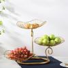 LUCBEI Fruit Bowls Fruit Tray Living Room Creative Modern Living Room Household Three-layer Fruit Tray Simple Iron Multi-layer Fruit Basket fruit basket (Color : B) view 3