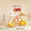 Fruit Bowls Fruit Plate Living Room Creative Home Fruit Plate Coffee Table Candy Plate European Multi-layer Platter Nordic Style fruit basket (Color : B) view 2