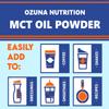 MCT Oil C8 & C10 Powder, Coconut Medium Chain Triglycerides for Sustained Clean Energy, Ketogenic Non Dairy Coffee Creamer, Suitable for Keto, Helps Boost Ketones | 50 Servings view 4