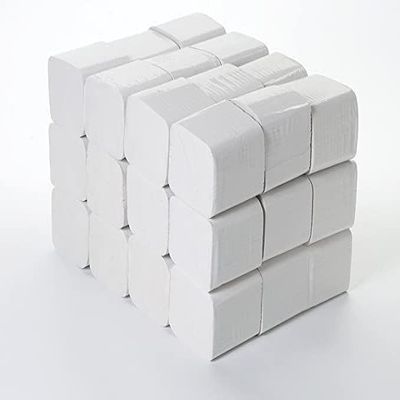2 Ply Toilet Tissue Bulk Pack Toilet Flats 36 x 250 Sheet, Fits Most Dispensers, Fine Quality.
