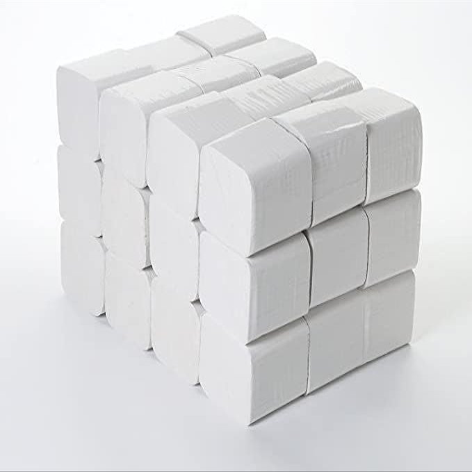 2 Ply Toilet Tissue Bulk Pack Toilet Flats 36 x 250 Sheet, Fits Most Dispensers, Fine Quality.