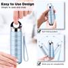 Zannaki Metal Travel Pill Organizer, Portable Waterproof Weekly Pill Box, Large Aluminum Alloy Pill Case Container, BPA Free 7 Day Daily Medicine Organizer Holder for Vitamin, Fish Oil, Supplement view 3
