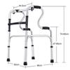 SEVEEZ Walking Frame With 2 Fixed Wheels, Lightweight Folding Mobility Frame Walker Height Adjustable Aluminium Elderly Walking Aid view 2