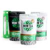 WOW TEA - Full Mint Bundle - Mint Detox, SlimFit and Wellness Tea with Green Infuser Bottle view 1