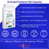Nutrilus N-Acetyl Cysteine (NAC) 120 Capsules 600mg High Bioavailability Amino Acid Supplement - Vegan - UK Made - Liver, Lungs Support, Antioxidant view 2