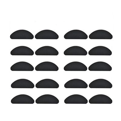 20Pcs Glasses Nose Pads Adhesive Silicone Nose Pads Anti-Slip White Black Thin Nosepads for Glasses Eyeglasses Sunglasses-Black,China