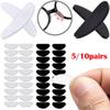 20Pcs Glasses Nose Pads Adhesive Silicone Nose Pads Anti-Slip White Black Thin Nosepads for Glasses Eyeglasses Sunglasses-Black,China view 2