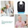 GLEAVI 2pcs Rice Water Towel for Elderly Adults Washable Bibs for Women Eating Cloth Decorative Design for Dining Protection view 2