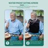 GLEAVI 2pcs Rice Water Towel for Elderly Adults Washable Bibs for Women Eating Cloth Decorative Design for Dining Protection view 4