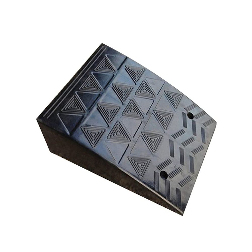 19Cm High Heavy Duty Curb Ramp, Load to 5 Ton Portable Rubber Threshold Ramp for The Curb Forklifts Trucks Buses Wheelchair Scooter Bike