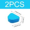 YANCAIYUNL Pack of 2 Retainer Cases Retainer Containers with Vent Holes Orthodontic Dental Retainer Boxes for Denture Invisalign Braces Mouth Guard (Red, Blue) view 2