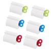 Toothpaste Rolling Tube 6pcs Toothpaste Seat Holder Stand Rotate Toothpaste Dispenser Lotion Squeezer for Bathroom view 1