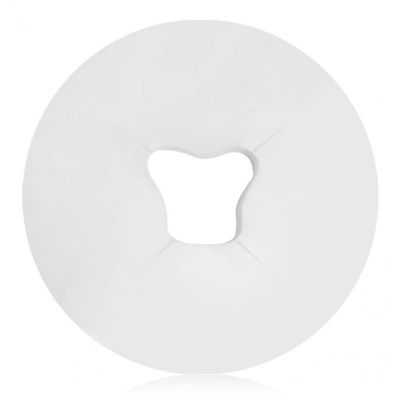 Fituenly Headrest Cover 100pcs Disposable Massage Sheet with Breathing Hole Ultra Soft Non Woven Fabric Face Rest for Salon Spa Pillow