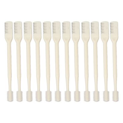 12pcs Manual Nose Hair Trimmer, 360 Degree Rotating Nasal Hair Razor Cutter Double Head with Storage Box Eyebrow Trimmer for Nose Hair Eyebrows