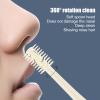 12pcs Manual Nose Hair Trimmer, 360 Degree Rotating Nasal Hair Razor Cutter Double Head with Storage Box Eyebrow Trimmer for Nose Hair Eyebrows view 2
