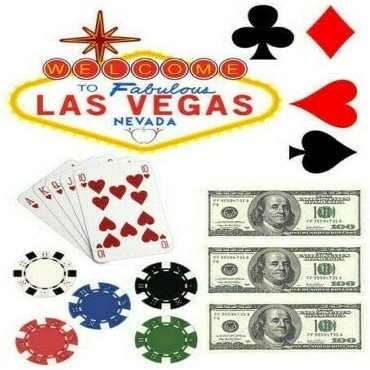 14 x PRECUT Las Vegas Casino Theme Edible Wafer Paper Cupcake Topper Cake Decoration Birthday Cakes