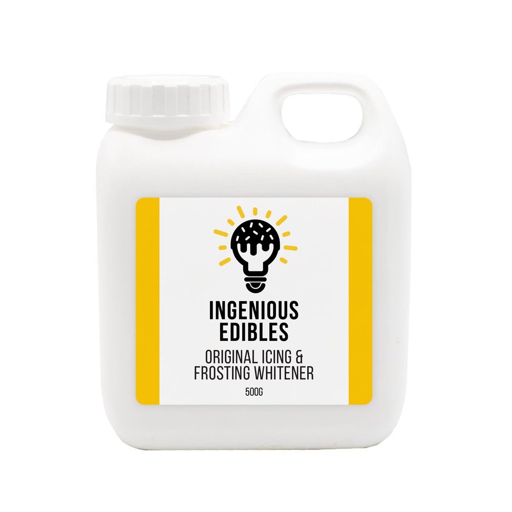 Ingenious Edibles Icing & Frosting Whitener, White Food Colouring (500 g (Pack of 1))