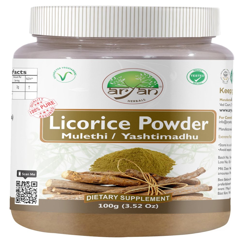 Aryan Herbals Licorice (Yashimathu) Powder 100gm