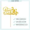 Gold Happy 36th Anniversary Cake Topper, Engagement Anniversary Cake Topper, Glitter Cake Decorations for 36th Anniversary Wedding Party view 2