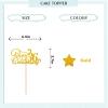 Gold Happy 36th Anniversary Cake Topper, Engagement Anniversary Cake Topper, Glitter Cake Decorations for 36th Anniversary Wedding Party view 3