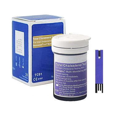 Komwell Blood Cholesterol, Blood Glucose, Hemoglobin and Blood Uric Acid Replacement Test Paper for Komwell 4 in 1 Meter (TC 25pcs)