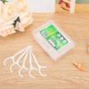 Dental Floss Picks, Travel Floss Cases,50 Counts,Each Individually Wrapped, Dental Flossers,Floss Sticks,Tooth Floss,Dental Sticks,Teeth Flossers Picks, Gift 1 Mini Toothpick Box view 1