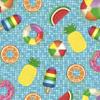 20 napkins, fruit in the pool, swimming pool, summer, table decoration, decoupage, napkin technology, 33 x 33 cm view 1
