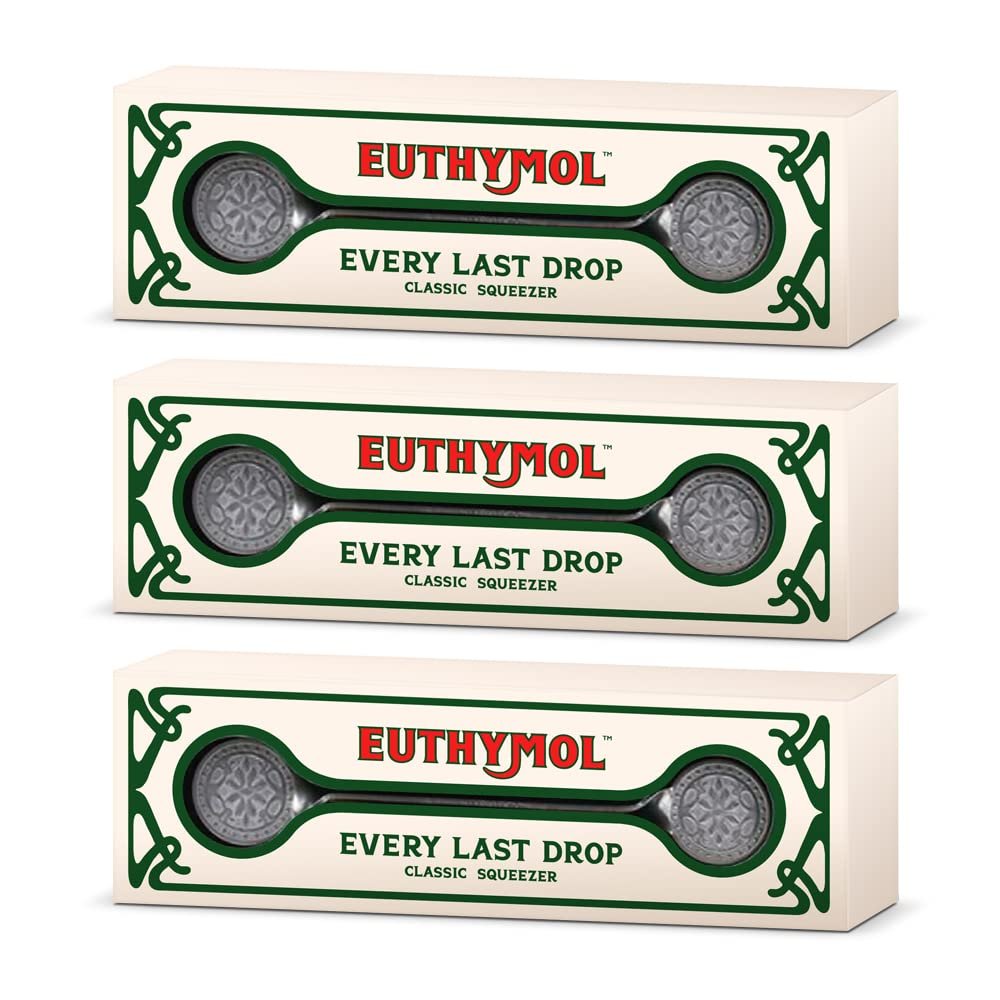 Euthymol Classic Toothpaste Squeezer x 3, Rolling Dispenser Roller Squeezers, Plastic Aluminum Metal Tube Toothpastes, Bathroom Accessor 3 Packs