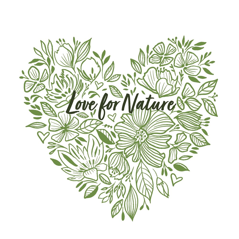20 Disposable Napkins, Love for Nature, Table Decoration, Decoupage, Napkin Technology, 33 x 33 cm