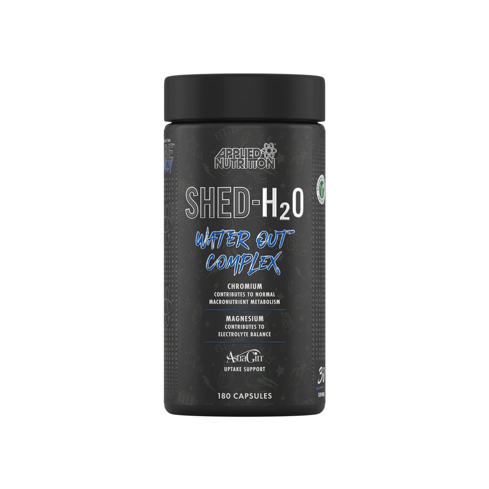 Applied Nutrition Shed H20 Water Out - ABE All Black Everything Water Out Complex, Help to Shed Excess Water, Perfect for Bodybuilding Athletes, 180 Capsules - 30 Servings