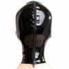 BERMEL Latex Hood Rubber HeadMask,Latex Head Cover,Back Zipper,Natural latex Handmade for Unisex Cosplay Club Wear (S) view 3