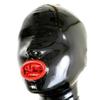BERMEL Latex Hood Rubber HeadMask,Latex Head Cover,Back Zipper,Natural latex Handmade for Unisex Cosplay Club Wear (S) view 4