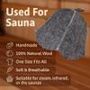 ASKOLD 2 pcs Sauna Hat for Women and Men Grey Felt  Banya Hat for Men Sauna Cap for Women and Men to Protect Hair view 2